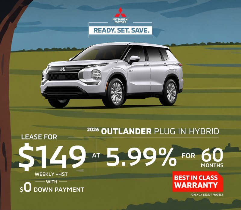 2026 Mitsubishi Outlander Plug-In Hybrid — All trims vehicle special