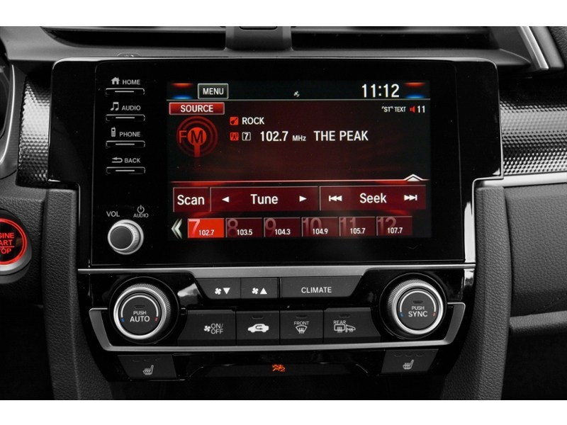 RALLYE RED 2020 Honda Civic Sport Manual interior