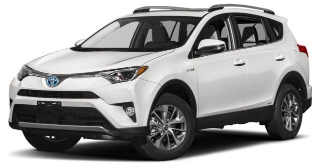 Alpine White [White] 2017 Toyota RAV4 Hybrid LE+ exterior