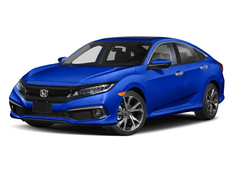 Aegean Blue Metallic 2019 Honda Civic Touring CVT exterior