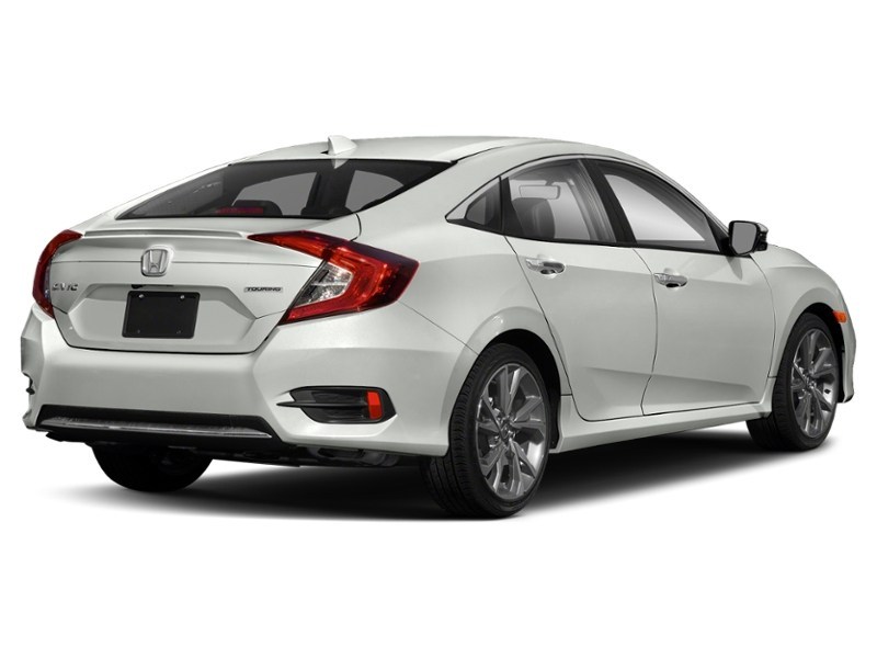 Platinum White Pearl 2019 Honda Civic Touring CVT exterior