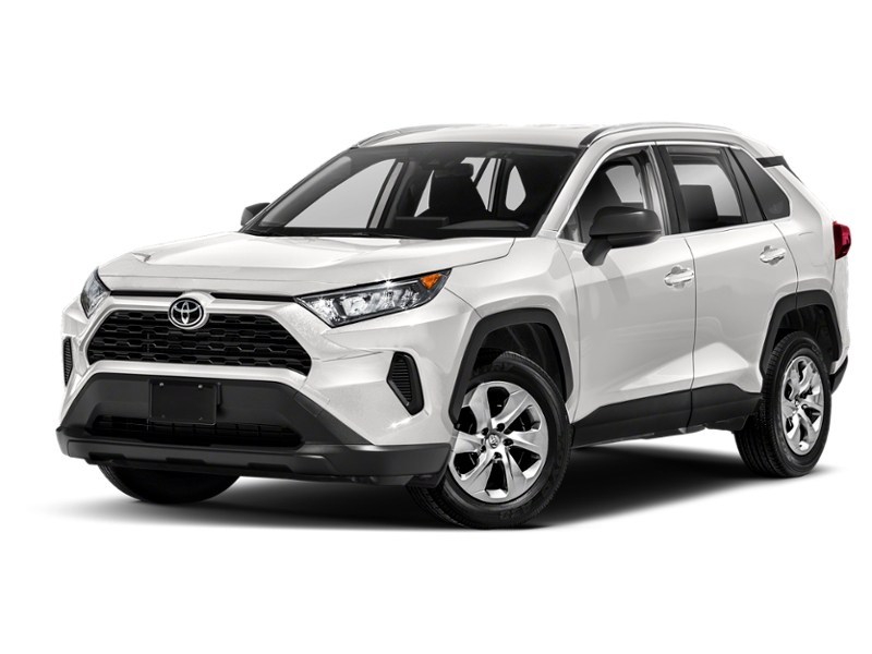 Super White 2021 Toyota RAV4 LE AWD exterior