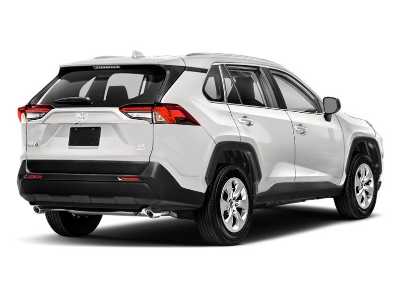 Super White 2021 Toyota RAV4 LE AWD exterior
