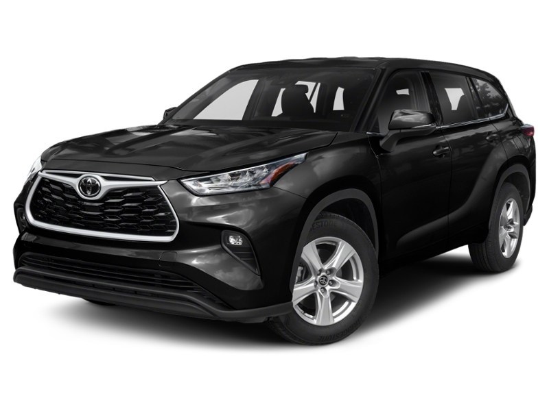 Midnight Black Metallic 2020 Toyota Highlander LE AWD exterior
