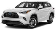Bright White [White] 2022 Toyota Highlander Hybrid Limited exterior