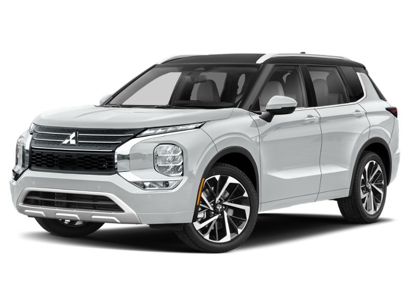 White Diamond/Black Roof 2024 Mitsubishi Outlander GT Premium S-AWC exterior