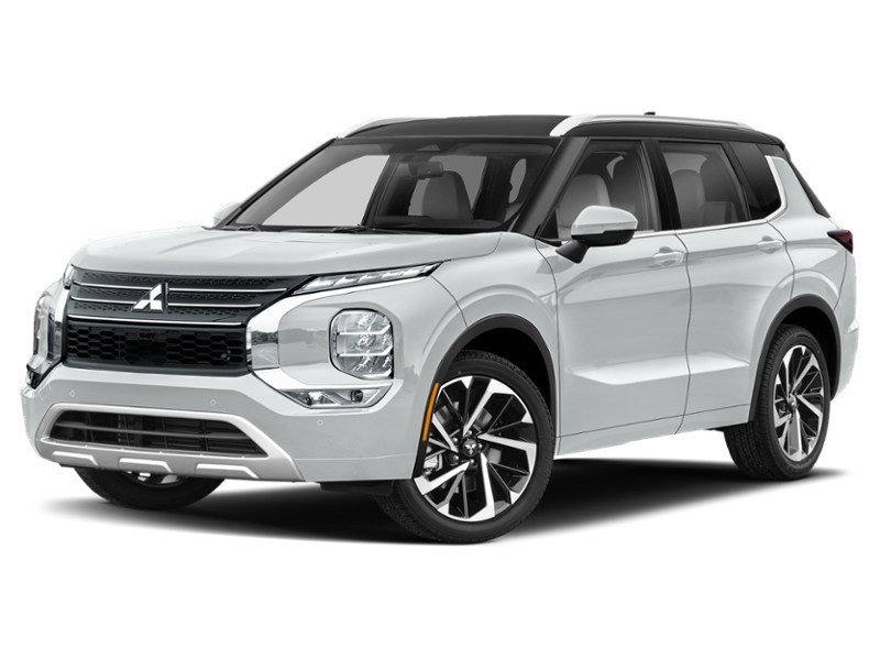 White Diamond/Black Roof 2024 Mitsubishi Outlander GT Premium S-AWC exterior