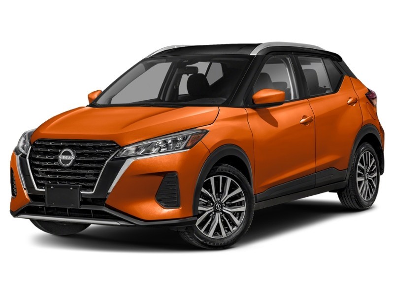 Monarch Orange Metallic/Super Black 2024 Nissan Kicks SV FWD exterior