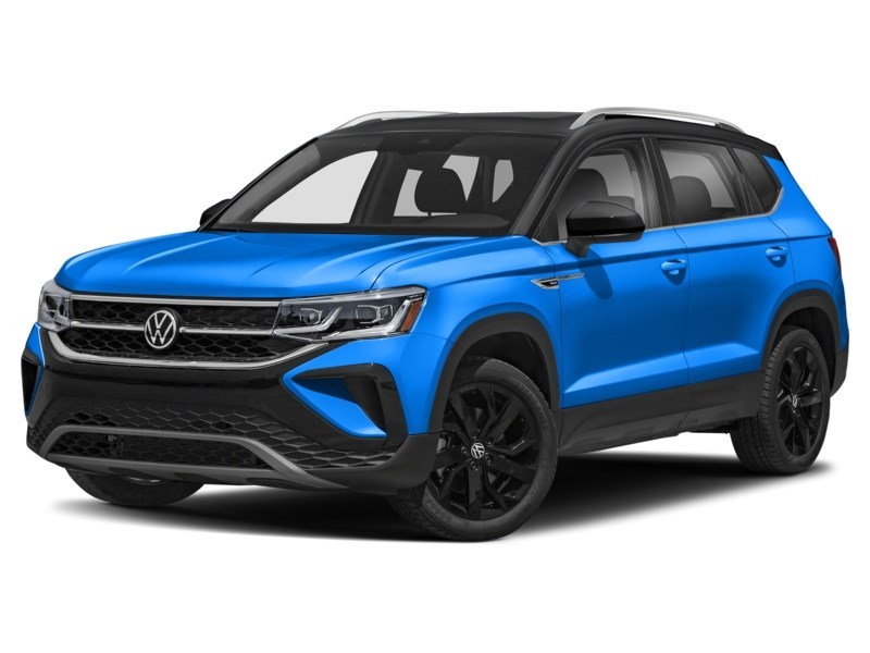 2023 Volkswagen Taos Highline 4MOTION Cornflower Blue Metallic with Solid Black Roof  Shot 55